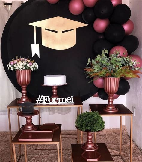 decoração de formatura individual  Já quando é um convite card você pode soltar a imaginação