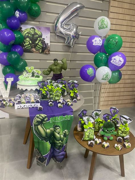 decoração do hulk simples  Huck Desenho