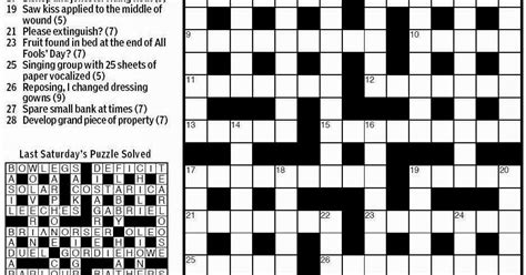 decree or settlement imposed 6 letters crossword clue  plucked instrument