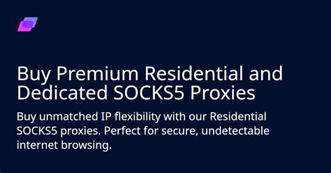 dedicated socks5 proxies  These tools thrive with strong, reliable proxies, and that’s exactly what we provide