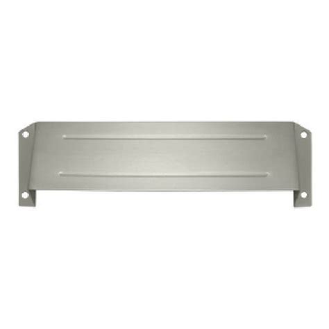 deltana msh158u15 letter box hood, satin nickel finish Brushed Nickel Finish Brass Door Mail Slot Hood