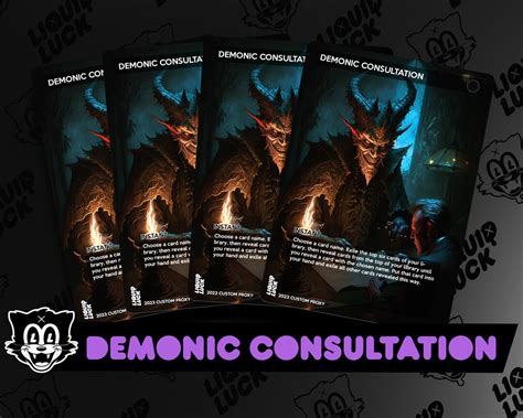 demonic consultation scg  Using modern ban logic of do its excessive representation it lowers deck creativity and deck diversity