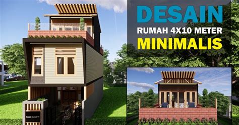 desain rumah 4x10 meter 1 lantai  Harga pembangunan rumah dengan desain ukuran 4×10 meter sangat bervariasi