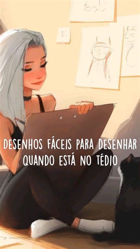 desenhos fáceis para desenhar no tédio  Desenho Para Desenhar Facil