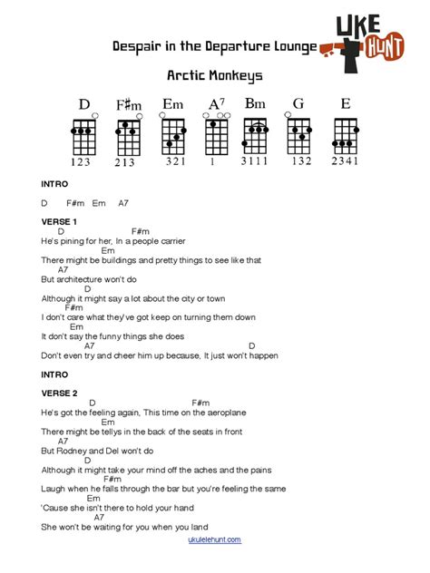 despair in the departure lounge chords  Artists: A B C D E F G H I J K L M N O P Q R S T U V W X Y Z #Choose and determine which version of Despair In The Departue Lounge chords and Guitar tabs by Arctic Monkeys you can play