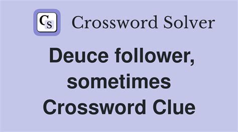 deuce beater crossword Deuce Pair Crossword Clue Answers