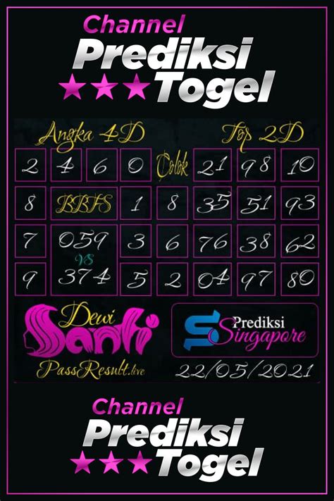 dewi dewi togel singapore 000 4D 10