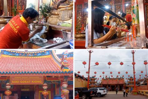 dewi kwan im Tempat ibadah agama Buddha, terdapat patung dewi Kwan Im dengan ketinggian 108 m terletak di atas laut