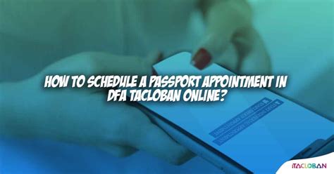 dfa tacloban appointment nbi