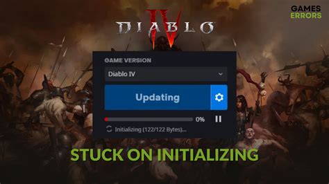 diablo 4 update stuck on initializing  Update your drivers and operating system to resolve any compatibility issues