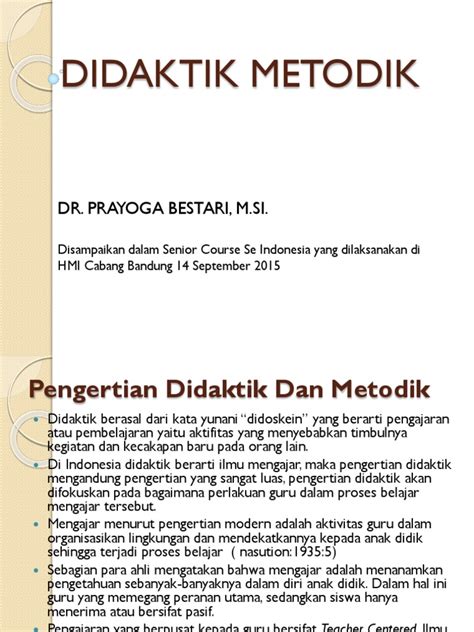 didaktik metodik PKK: 1semester: 2Sekolah Tinggi Agama Katolik Negeri PintianakSalah satu metode yang digunakan dalam pembelajaran adalah metode resitasi terstruktur