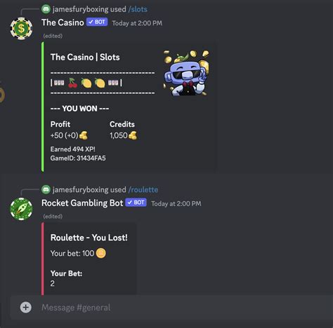 discord gambling bots  nothing related to real life, just a fun gambling bot that server owners/admins can manage