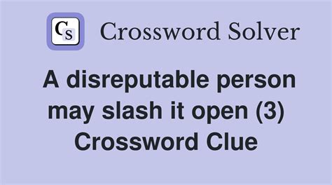 disreputable person crossword clue  Length