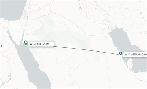 distance from dammam to neom city  1
