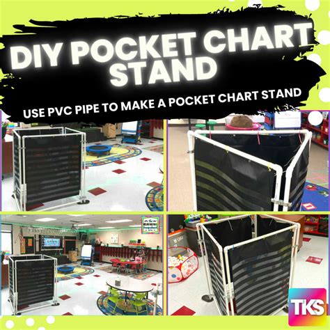 diy pocket chart stand This week, I made a mini pocket chart stand for my $1 p