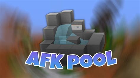 do afk pools work on realms  Add a half slab to the ground and some blocks to the corner