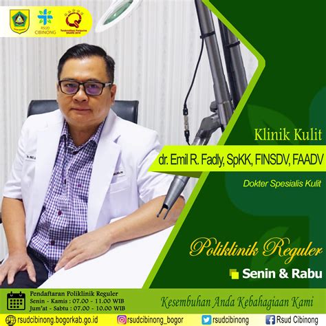 dokter suroso spesialis kulit  Nah, untuk mengetahuinya lebih lanjut, ketahui beberapa hal maupun kondisi kulit yang membuat kita harus berkonsultasi ke dokter kulit