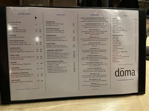 doma menu wichita  No reviews yet
