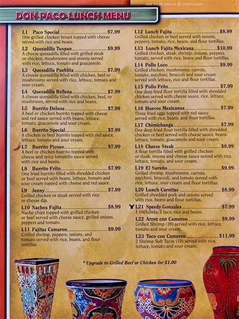 don paco mexican restaurant llc buckhannon menu  Buckhannon