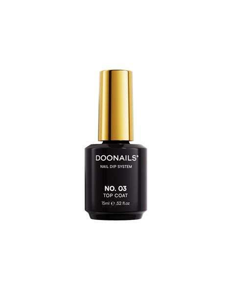 doonails top coat  I use the Kiara Sky dip system and i originally had a mare trying to get the topcoat shiny so gave up for a while until I realised that after filing and buffing, adding an extra coat of the activator before applying the topcoat made it shiny! Try it and see if that works for you x