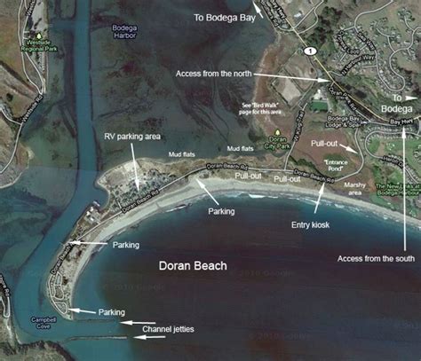 doran beach campground map  Camping