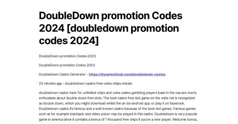 doubledown promotion 9