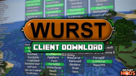 download wurst 1.20.1  Browse and download Minecraft House Maps by the Planet Minecraft community