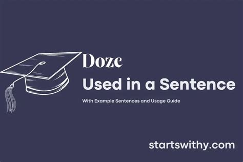 doze in a sentence Iswearenglish