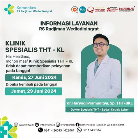 dr. h. hasan w spesialis tht - kl ulasan Telp/HP: (0561) 584888