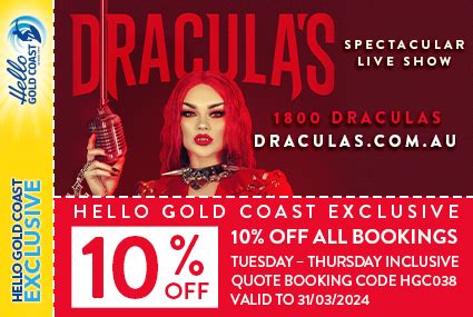 draculas gold coast promo code 