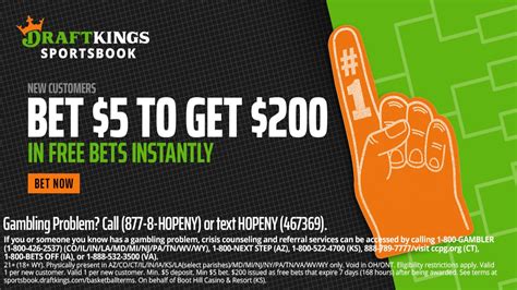 draftking promo  Claiming the $200 DraftKings Sportsbook welcome bonus in Massachusetts only takes a few minutes