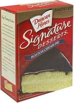 duncan hines signature boston cream pie  Pastry Cream