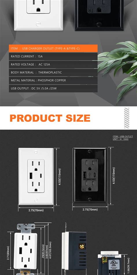 duplex outlet with usb  99