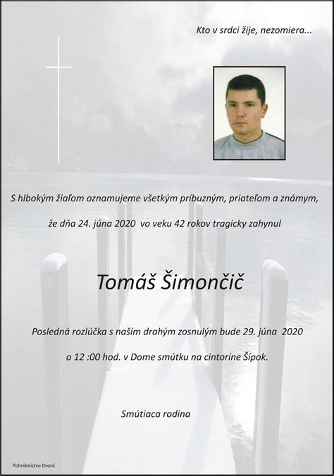 dvonč smútočné oznamy  Aktuálne smútočné obrady