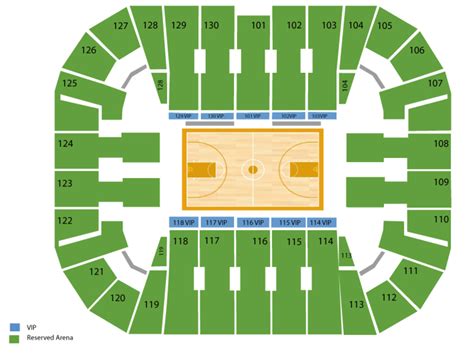 eagle bank arena map  FLR4, Row A