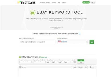 ebay keyword tool Explore free tools, industry research, practical materials for your business, and more