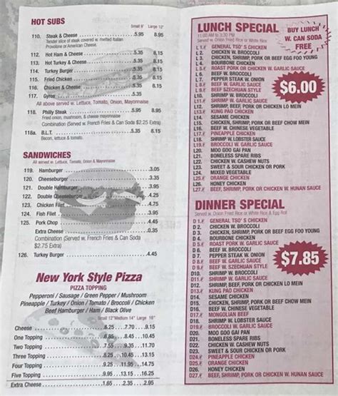 eddys express menu  10/19/22