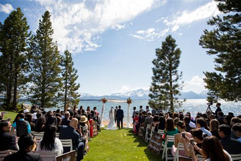 edgewood tahoe wedding  They pared the guest list down from 88 to the approved 50 people and went with the flow, hosting their