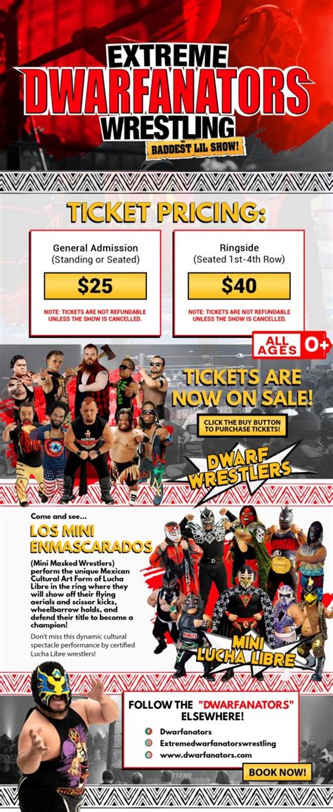 edw lucha live promo code  $25 DEAL Dwarfanators deal: EDW Live in Vernal, UT at Gateway Saloon - Gateway Saloon Tickets From $25 See detail GET DEAL From $40 DEAL Dwarfanators deal: Ringside Tickets From $40 See detail GET DEAL 20% OFF DEAL Dwarfanators deal: Save 20% or More on Your Next Booking See detail GET DEAL $42 OFF DEAL Take $42 OFF at Dwarfanators See detail From $25 EDW Live in Waller, TX at Cedar Creek Saloon - Cedar Creek Saloon tickets from $25 Get Deal More Details Exp:Nov 23, 2023 Apply all Extreme Midget Wrestling codes at checkout in one click