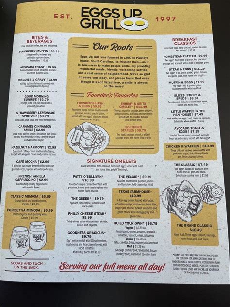 eggs up grill menu johnson city tn  The restaurant, known for