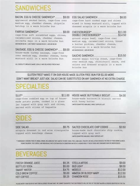 eggslut las vegas menu prices  Pro tip: One of the best cheap breakfasts on the Vegas strip, with most of the menu