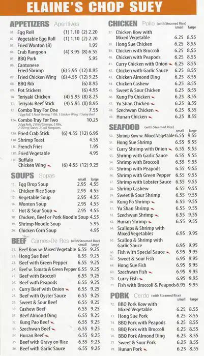 elaine's chop suey menu  Find similar restaurants in Chicago on Nicelocal