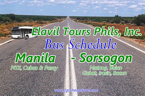 elavil bus to sorsogon schedule  Sorsogon 101