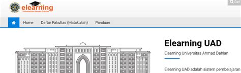 elearning uad login ac