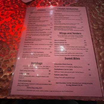 elly's meadowlands menu m