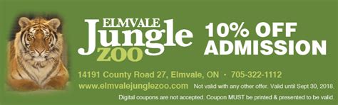 elmvale zoo coupons  Closed now :