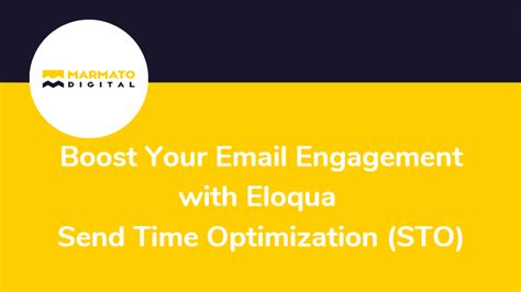 eloqua send time optimization  User_KKFTP 33 views 4 comments 0 points Most recent by User_KKFTP Jul 15, 2022 5:55AM Eloqua