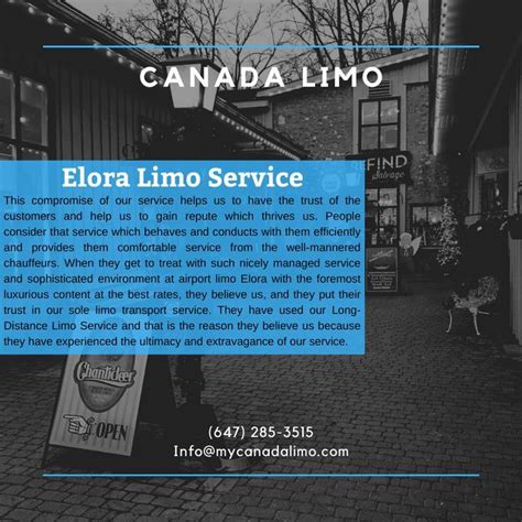 elora limo service  Children up to 8 years old travel for $10