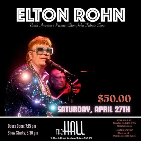 elton ron A Magic Night with Elton Rohn at River Run Centre Hosted By Elton Rohn Fan Page