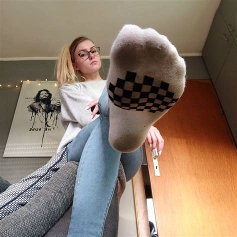 emilysfeetandsocks  Foot Sniffing Handjob Femdom